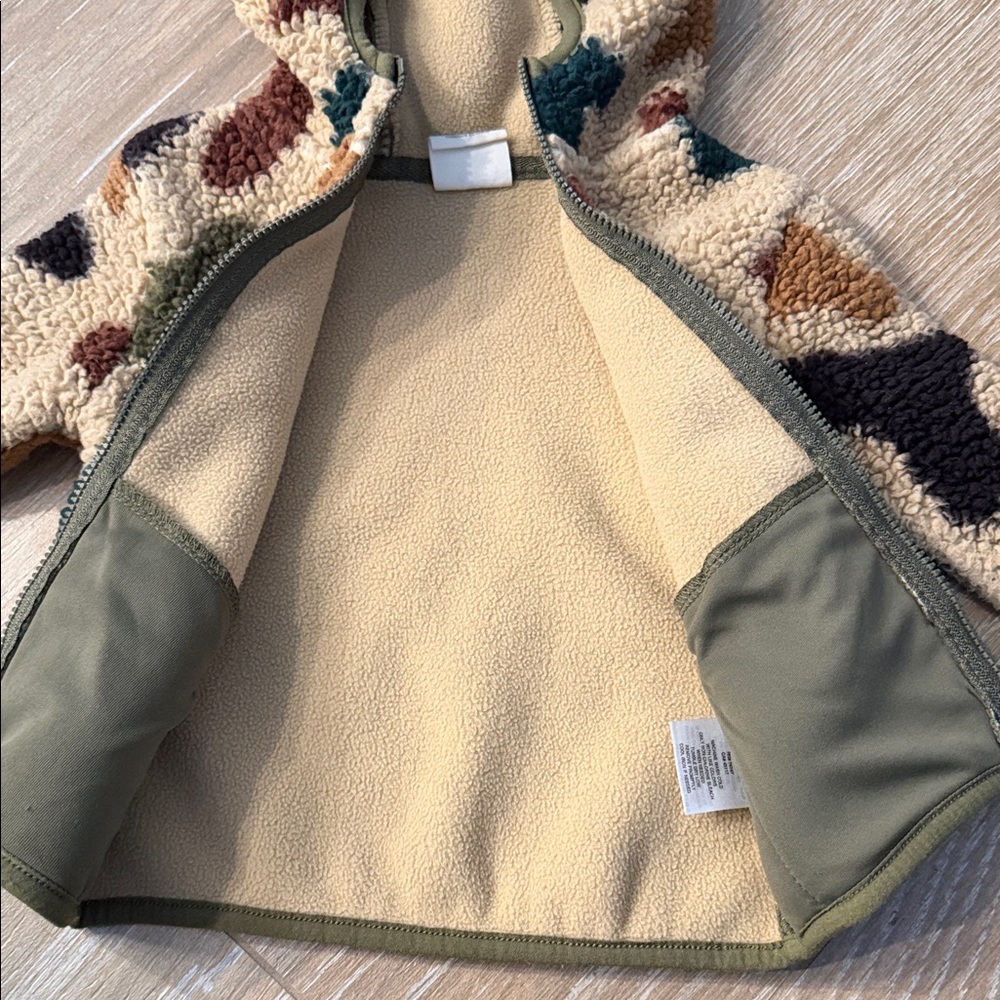 Outdoor Kids Green Sherpa Hoodie - Picture 5 of 6